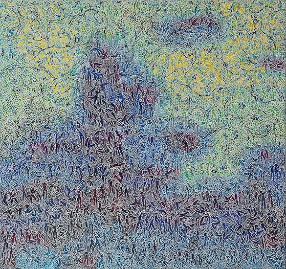 uranization by OTGO 2012-2017, acryl on canvas 150 x 160 cm