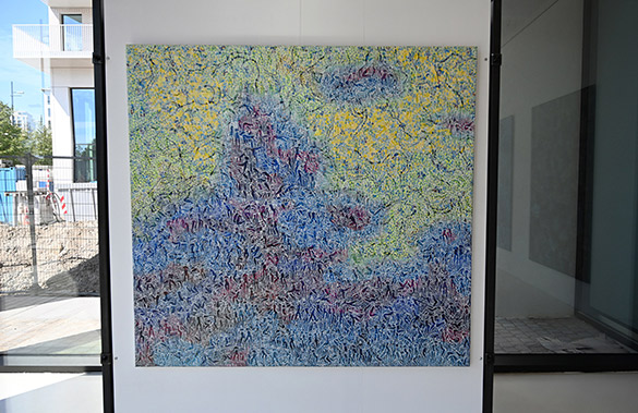 uranization by OTGO 2012-2017, acryl on canvas 150 x 160 cm