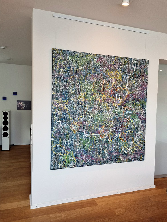 UNENDLICH – 03 by OTGO 2014–2019, acryl on canvas 160 x 150 cm