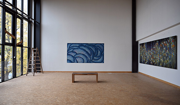 Voices of the Waves by OTGO 2020, acryl on canvas 160 x 300 cm