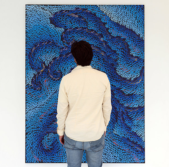 Taifun by OTGO 2021-2022, acryl on canvas 200 x 150 cm Photo by Chloe Alyshea
