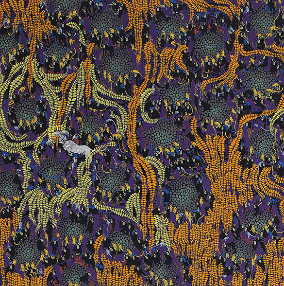 wisdom by OTGO 2021-2022, acryl on canvas 150 x 150 cm