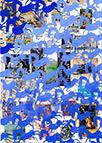 Cabinet of Curiosities Memento Horses: 24 pictures with about 430 stamps by OtGO 2021, consists of 24 equal-sized single paintings, ink and acryl on original Stamps, each measuring 210 by 148 mm (A5)
