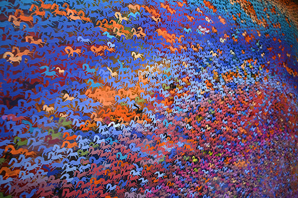Nantes by OtGO 2024, acryl on canvas 130 x 195 cm. OtGO and 1200 other people participated