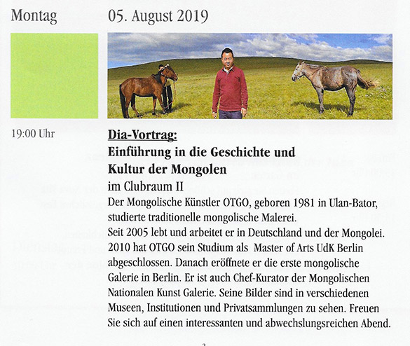 DIA–VORTRAG: Einführung in die Geschichte und Kultur der Mongolei