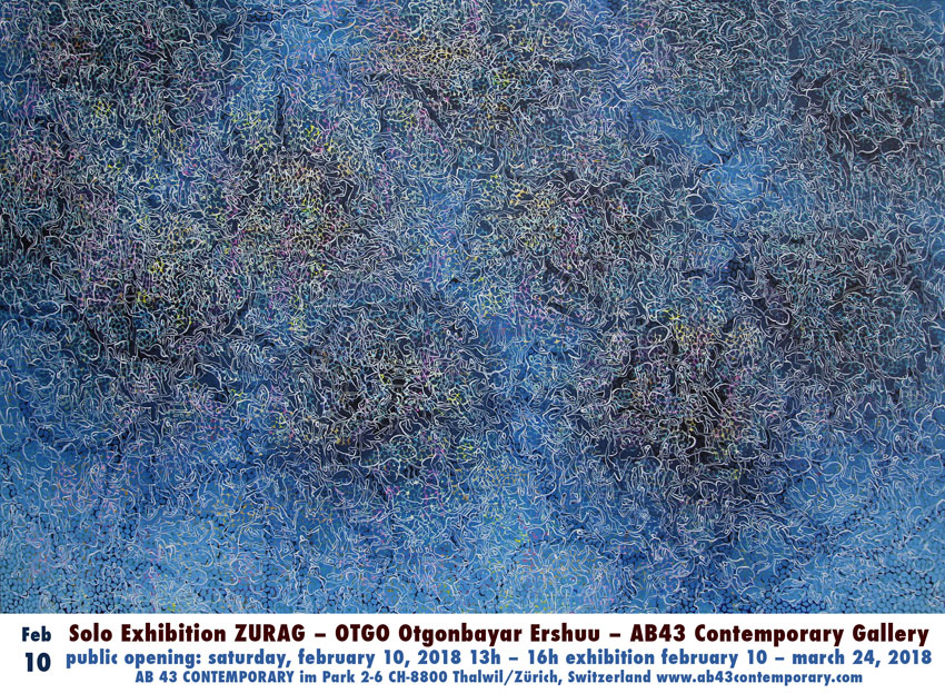 invitation zurag solo show OTGO at AB43 Conemporery, Zurich