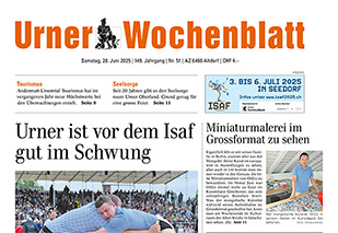 Urner Wochenblatt | 149. Jahrgang | Nr. 51 | Samstag, 28. Juni 2025