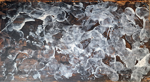 URI by OtGO 2023, acrylic on wood 45 x 82,5 cm