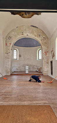 30 DEGREES Alvar Beyer, OtGO & David Rickard Alte Kirche, Göschenen, Schweiz